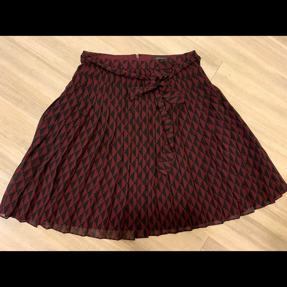 Burgundy skirt